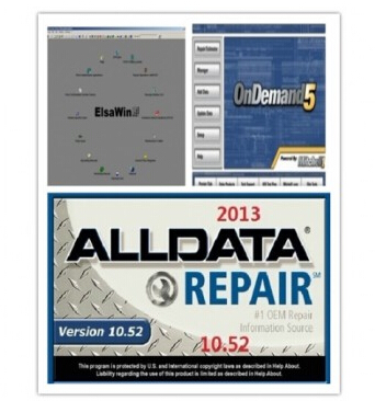 2014 Auto Repair Software Alldata 10.53+Mitchell on demand 2013+BOSCH 2013+ELSA 4.0+Vivid etc 21 in1